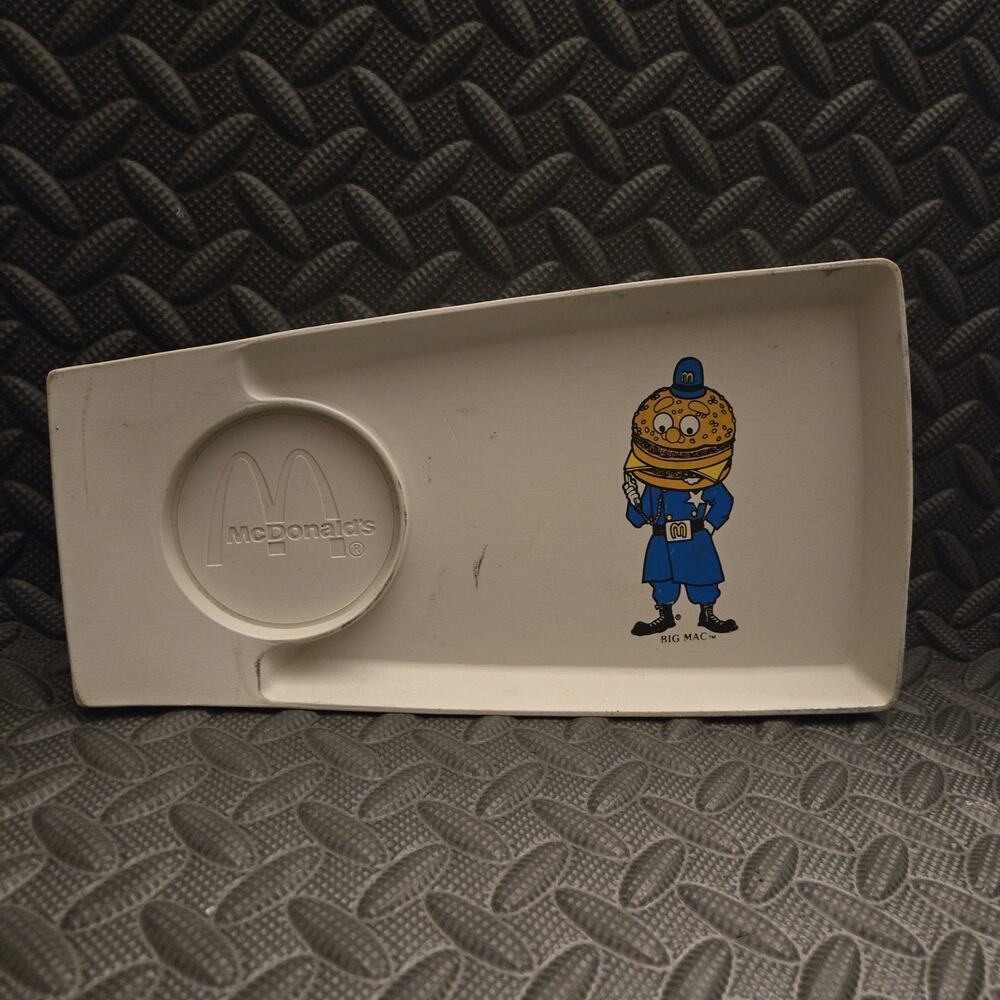 Vintage McDonalds Big Mac Tray Plastic Serving Tray Restaurant Promo